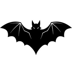 Fototapeta premium Bat silhouette vector art illustration