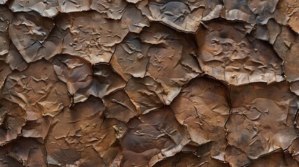 Cracked and Weathered Brown Surface
