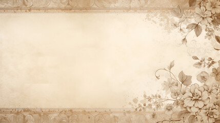 Flower and Frame Background