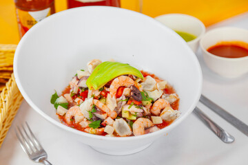 Ceviche Mixto de Mariscos