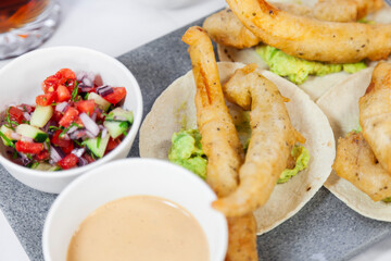 Tacos de Camarón Capeado