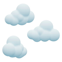 cloud 3D graphic various angles