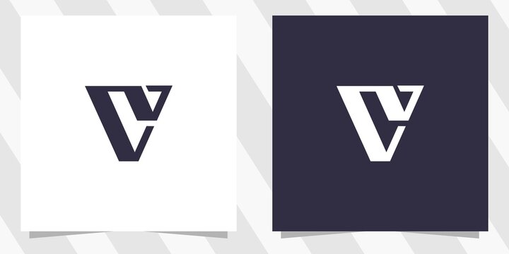 letter vv logo design vector