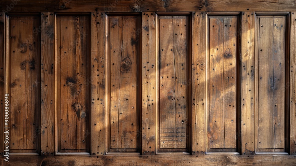 Canvas Prints Antique timber paneling