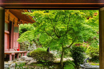 滋賀県近江八幡市の長命寺にある建物の写真