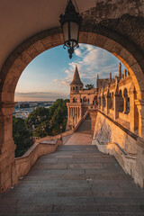 Fisherman's Bastion in Budapest city, Hungary