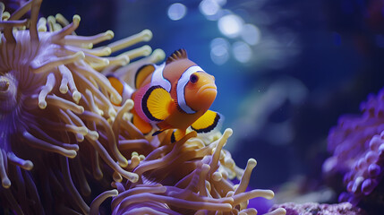 Ocellaris Clownfish Thriving in Ocean Reef Environments