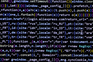 Programming coding screen, web development