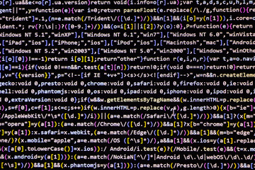Programming code abstract screen of software developer. Computer script