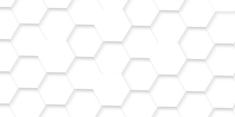 Abstract 3d background. Abstract white background with hexagons. Abstract hexagon polygonal pattern background vector. seamless bright white abstract honeycomb background.