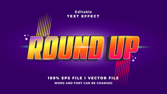 Round Up Label Example