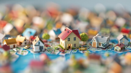 Obraz premium Diversifying Portfolio: Exploring Global Real Estate Investment Opportunities, Generative Ai