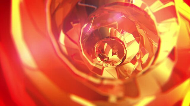 Red and orenge elegant glossy background in curcle motion with luxury look