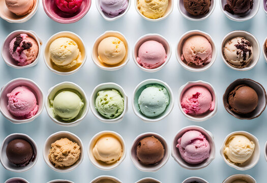Top viwe icecream