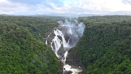 Aerial photo of Barron Falls Queensland Australia