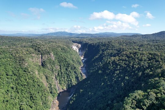 Aerial photo of Barron Gorge Queensland Australia