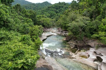 Aerial photo of Babinda Baulders Queensland Australia
