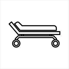 Intensive care unit icon. Resuscitation, rehabilitation, hospital ward. Medicine concept. Vector illustration can be used for topics like healthcare, hospitals, medical services.