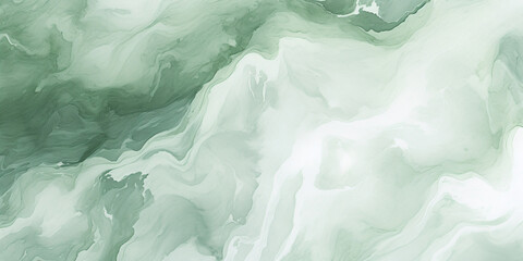 Obraz premium A Light Green Watercolor Background with Marble Pattern