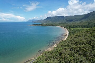 Aerial photo of Pebbly Beach Cairns Queensland Australia