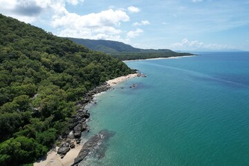 Aerial photo of Pretty Beach Cairns Queensland Australia
