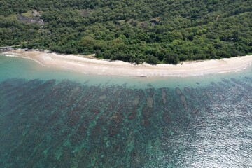 Aerial photo of Pretty Beach Cairns Queensland Australia