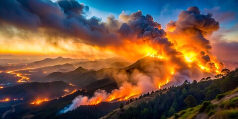 campfire in the forest