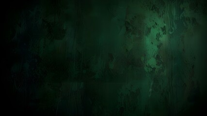 Obraz premium Abstract dark green wall background, Green grunge wall texture wallpaper 