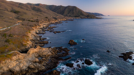 Aerial View Of Big Sur, California