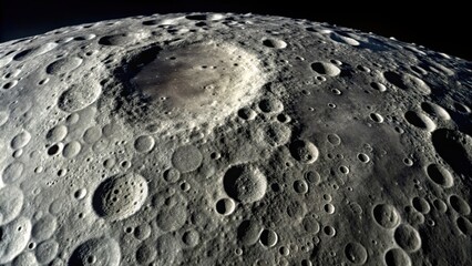 Close-up shot of the Moon showing its craters and surface texture, Moon, close-up, lunar, celestial body