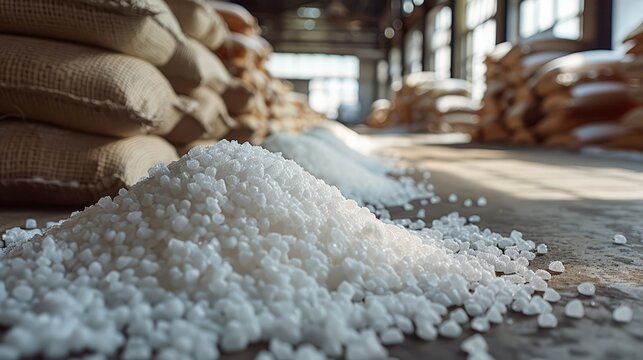 Chemical fertilizer granules