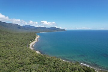Obraz premium Aerial photo of Wangetti Queensland Australia