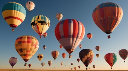 Obraz premium Colorful balloons in the sky at the International Balloon Festival