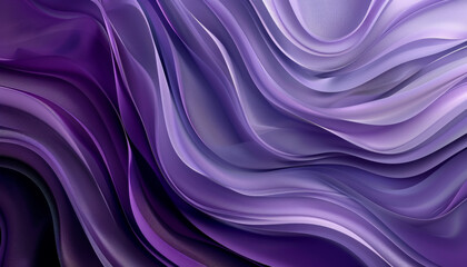 Obraz premium Gradient purple flowing wavy smooth abstract background