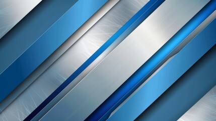 Obraz premium abstract blue and silver are light gray with white the gradient is the surface with templates metal texture soft lines tech diagonal background blue dark sleek clean modern