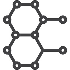 Chemical glassware and lab analysis on white background