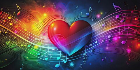 Gothic colorful background with music and love , gothic, colorful, background, music, love, romance, dark, vibrant, fantasy