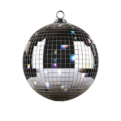 Fototapeta premium Shiny Disco Ball with Reflections and Light Effects