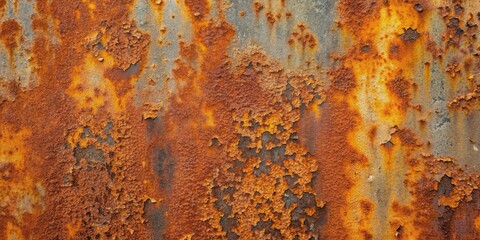 Corrosive rust texture on weathered iron surface, rust, metal, corroded, decay, aged, old, deteriorated, texture
