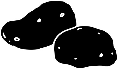  potato illustration potato silhouette food logo leaf icon nature outline tree plant vegetable snack growth french garden meal forest shape forest cooking fried for vector graphic background