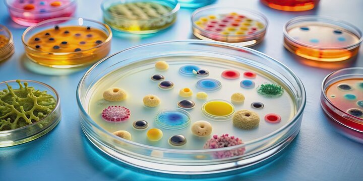 Antibiogram test showing multiple drug resistance bacteria, antimicrobial, susceptibility, test, antibiotics