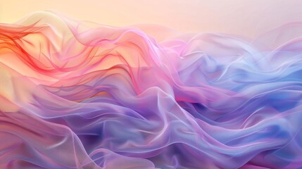 Obraz premium Gradient mesh background with soft pastel tones blending seamlessly