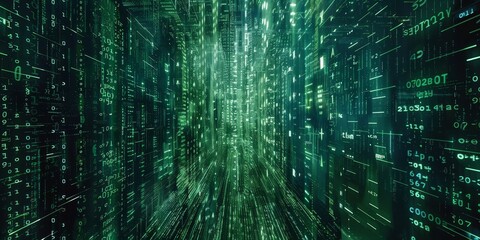 Data returning to its original form from encrypted code, highlighting the reversible nature of encryption