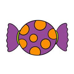 doodle halloween Candy icon.
