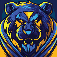 Obraz premium A animal mascot gaming logo 