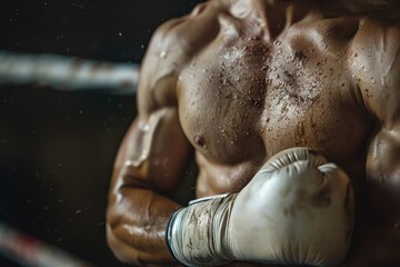Powerful Boxer Ready to Fight