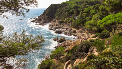 Costa Brava Coast in  Catalonia,  Spain