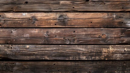 Close-up of Weathered Horizontal Wooden Planks