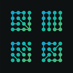 Set of abstract logo designs for business. Premium Vector