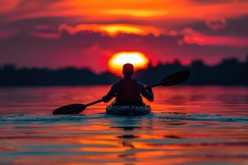 Kayaking at Sunset